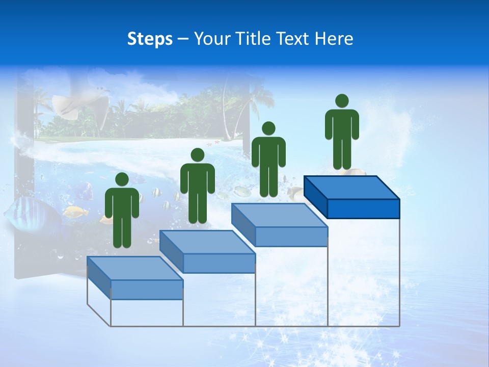 Threedimensional Clouds Flow PowerPoint Template