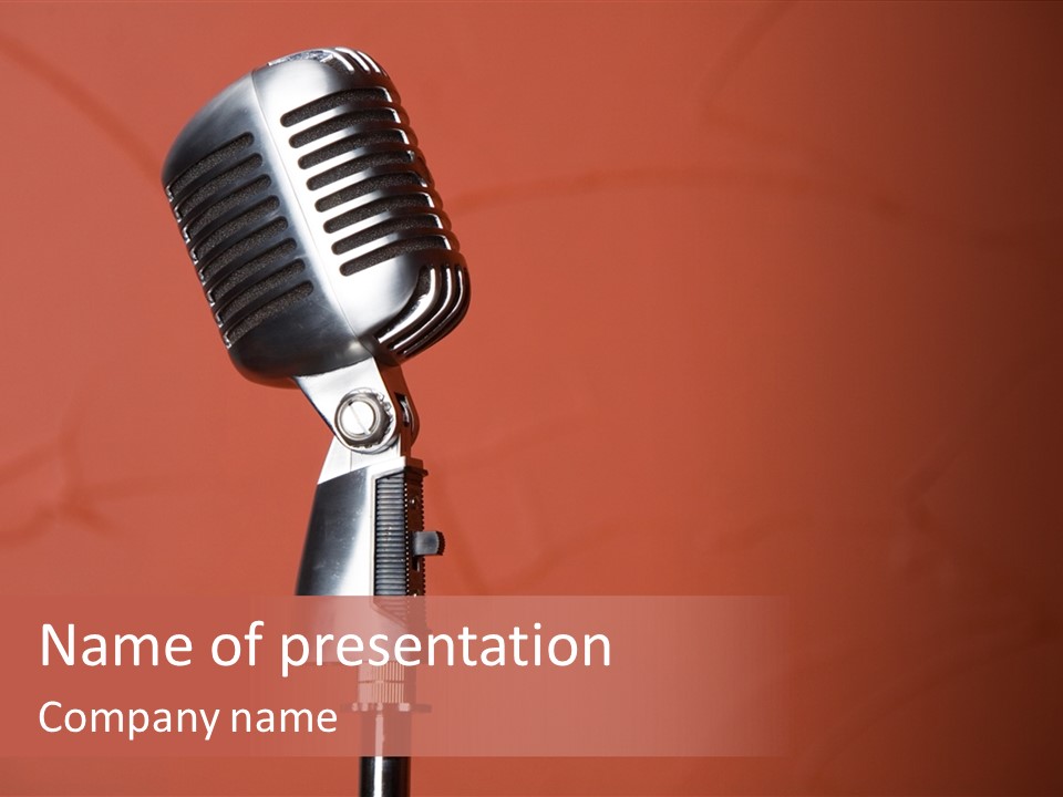 Singing Retro Musical PowerPoint Template