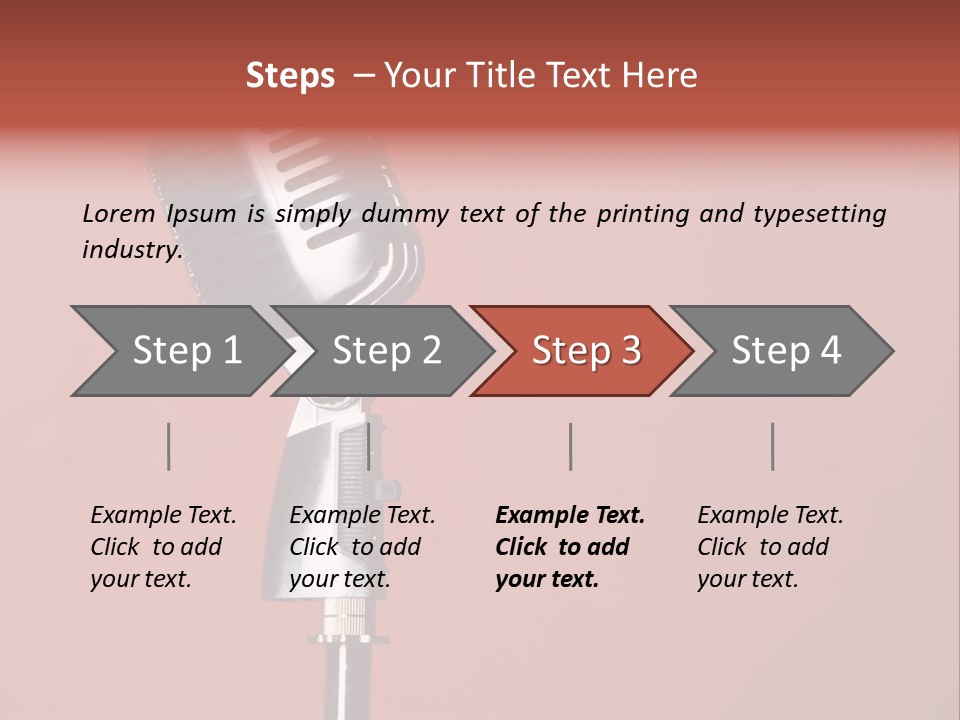 Singing Retro Musical PowerPoint Template