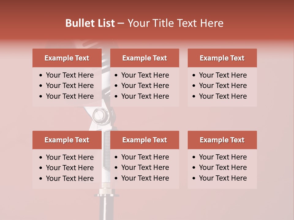 Singing Retro Musical PowerPoint Template