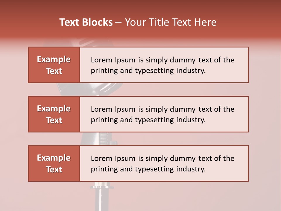 Singing Retro Musical PowerPoint Template