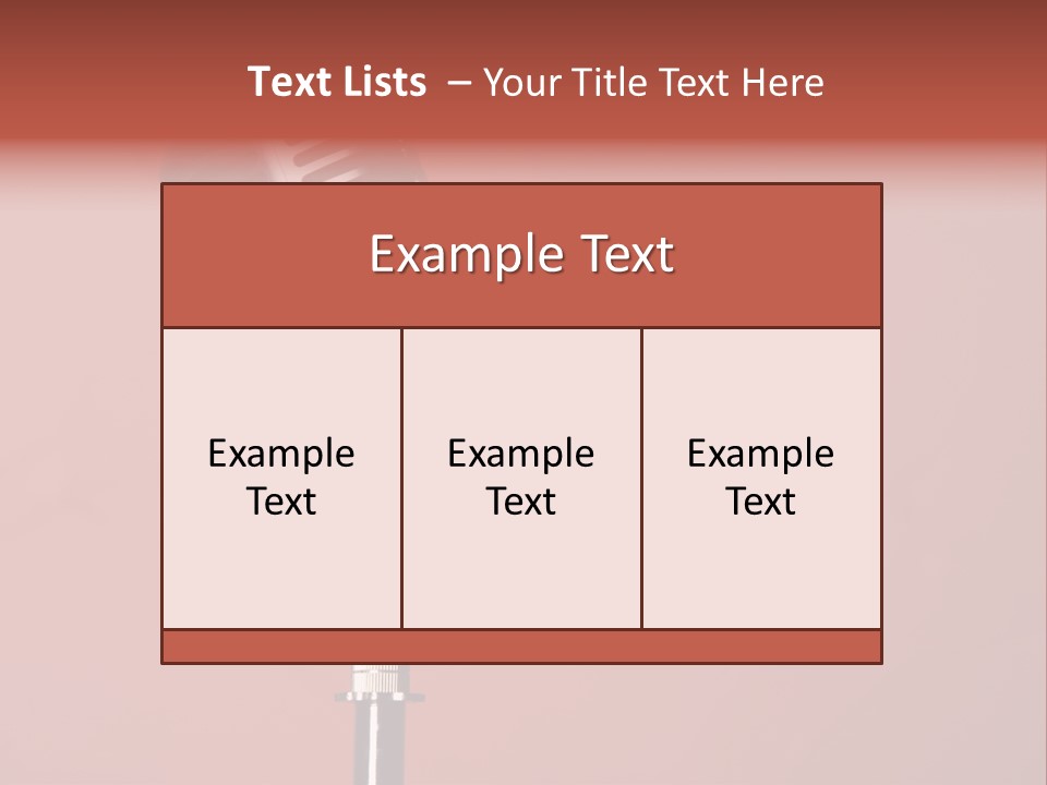 Singing Retro Musical PowerPoint Template
