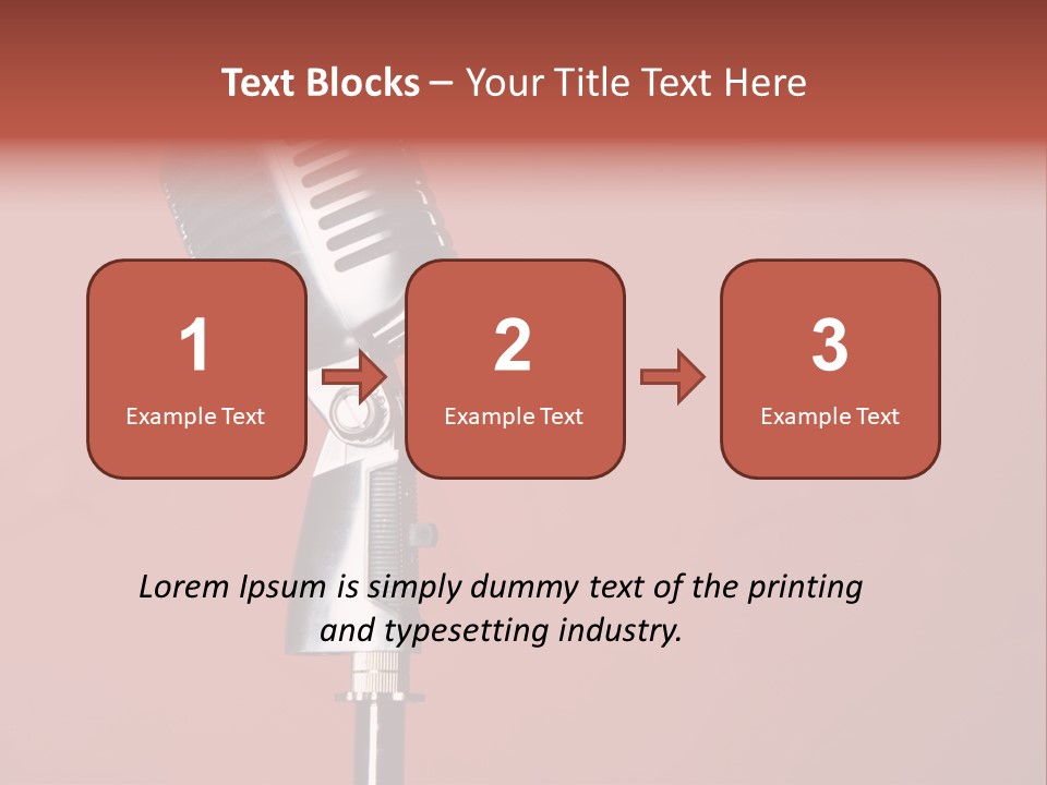 Singing Retro Musical PowerPoint Template