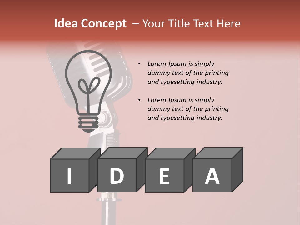 Singing Retro Musical PowerPoint Template