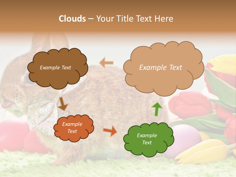 Farbe Blau Jahreszeit PowerPoint Template