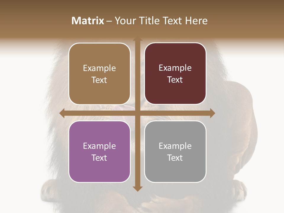 Animal Themes Mane Laying Down PowerPoint Template