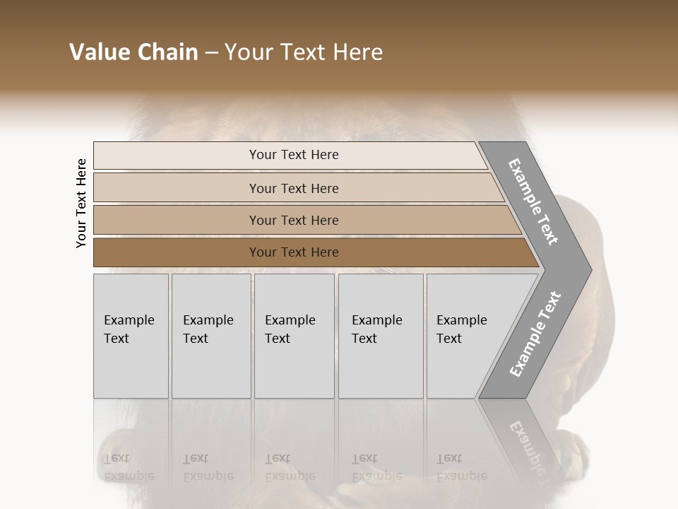 Animal Themes Mane Laying Down PowerPoint Template