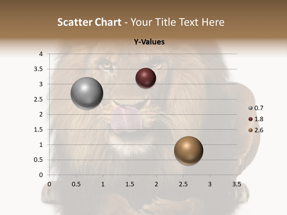 Animal Themes Mane Laying Down PowerPoint Template