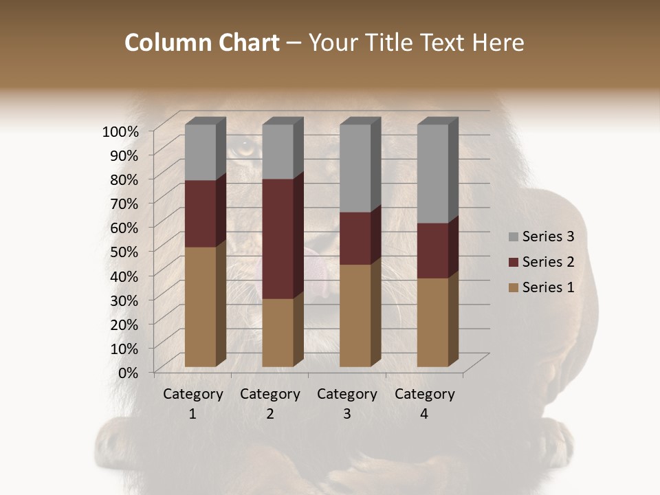 Animal Themes Mane Laying Down PowerPoint Template