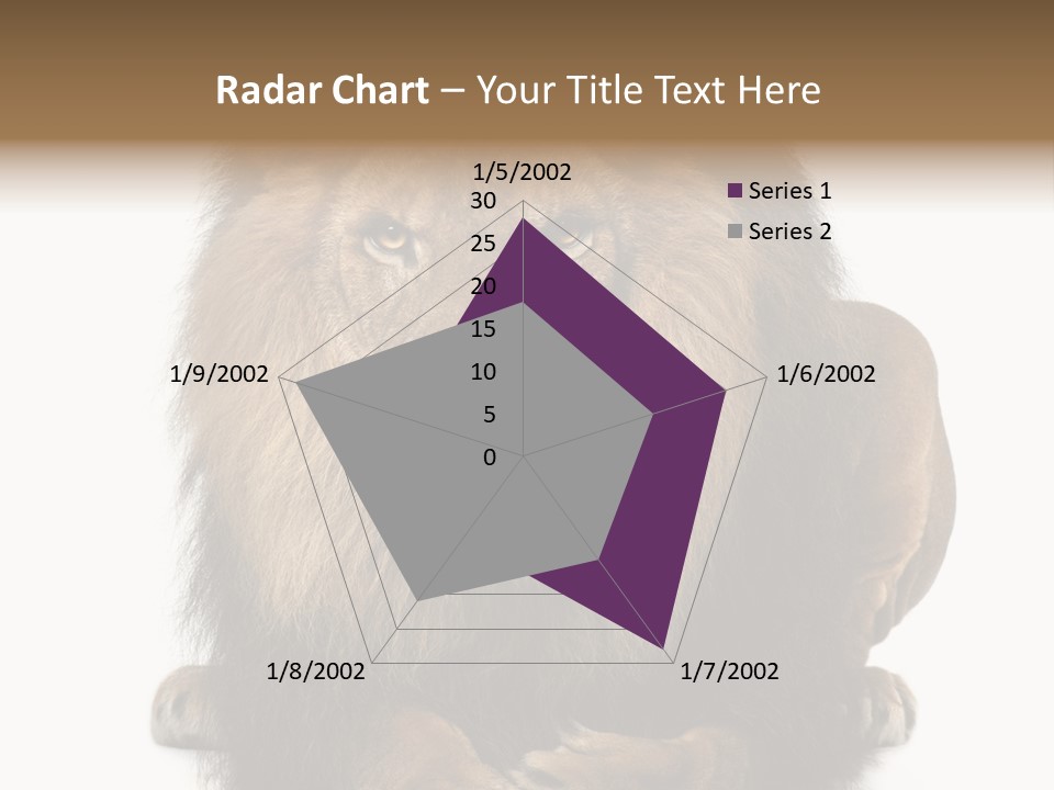 Animal Themes Mane Laying Down PowerPoint Template