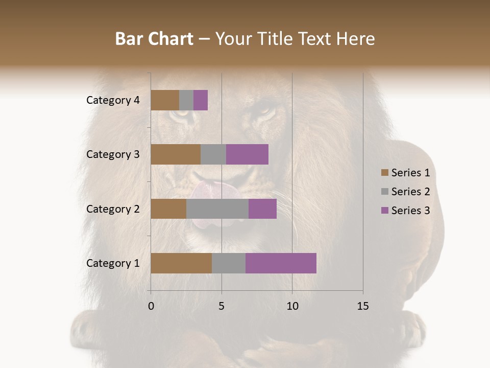 Animal Themes Mane Laying Down PowerPoint Template