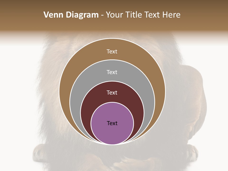Animal Themes Mane Laying Down PowerPoint Template