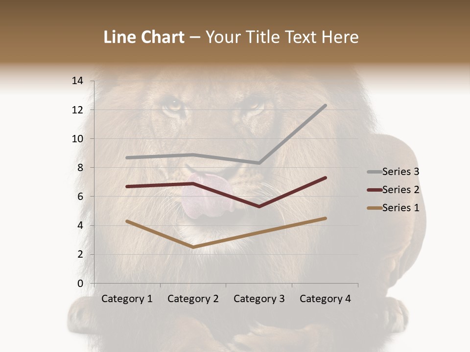 Animal Themes Mane Laying Down PowerPoint Template