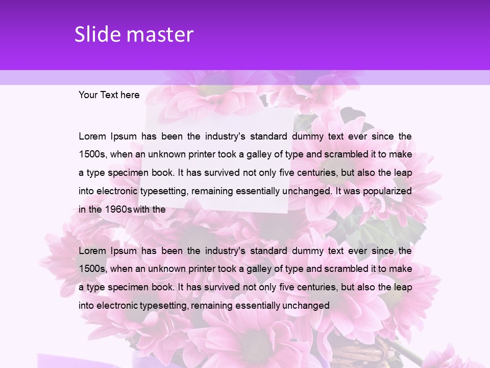 Pink White Single PowerPoint Template