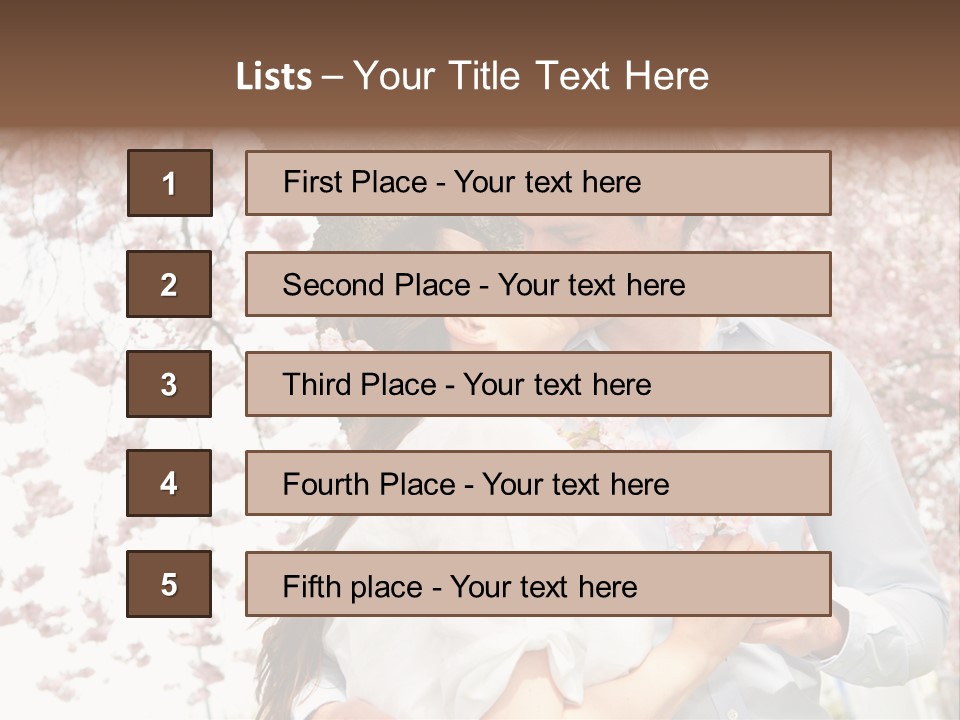 Urlaub Verliebt Vertrauen PowerPoint Template
