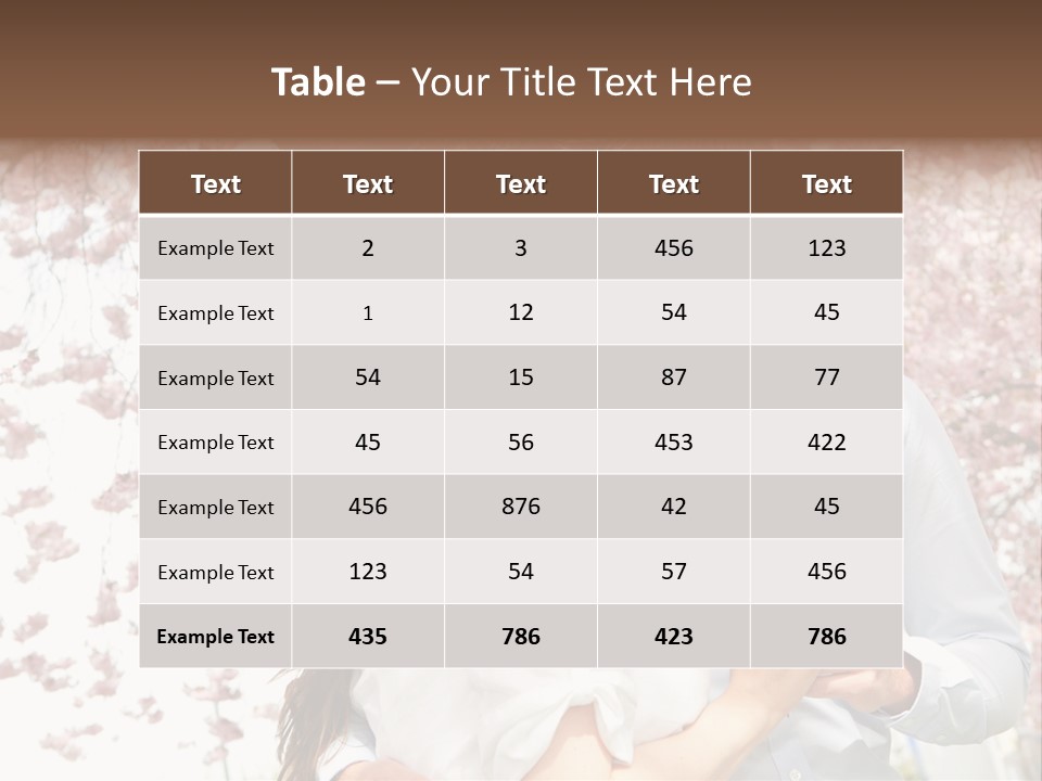 Urlaub Verliebt Vertrauen PowerPoint Template