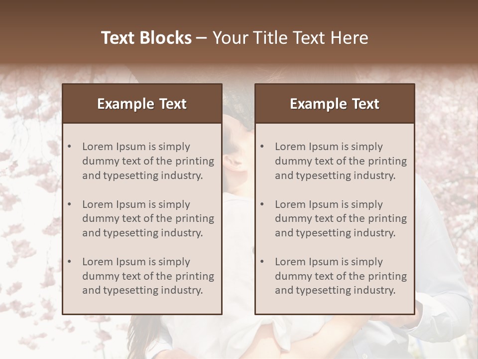 Urlaub Verliebt Vertrauen PowerPoint Template