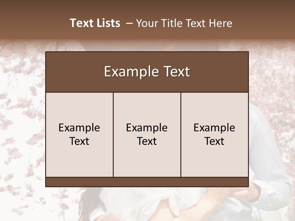 Urlaub Verliebt Vertrauen PowerPoint Template