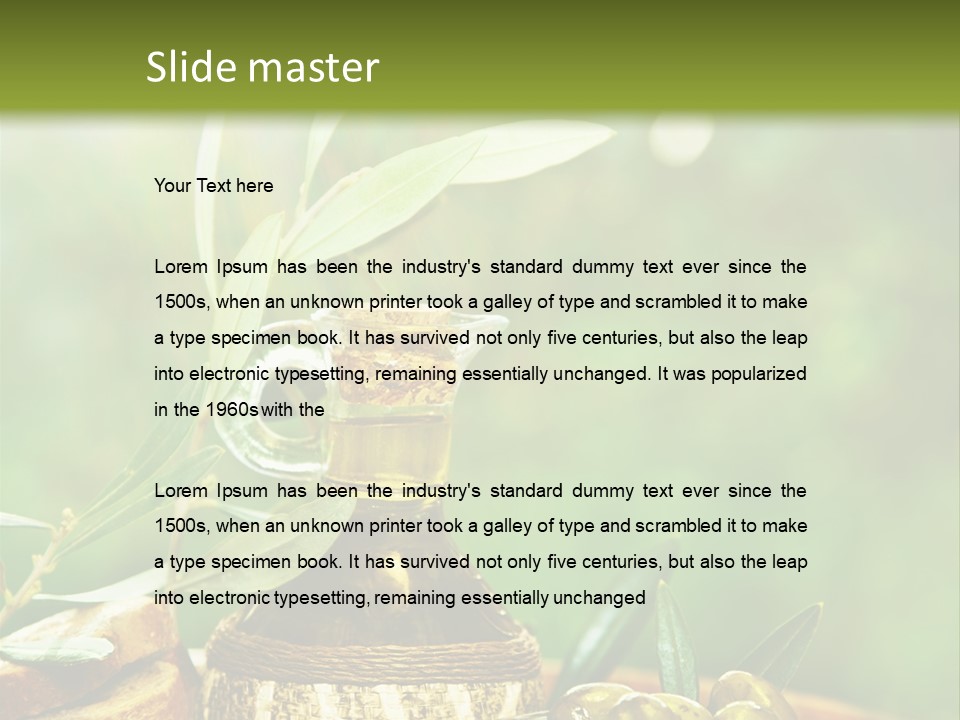 Leaves Traditional Lebanon PowerPoint Template