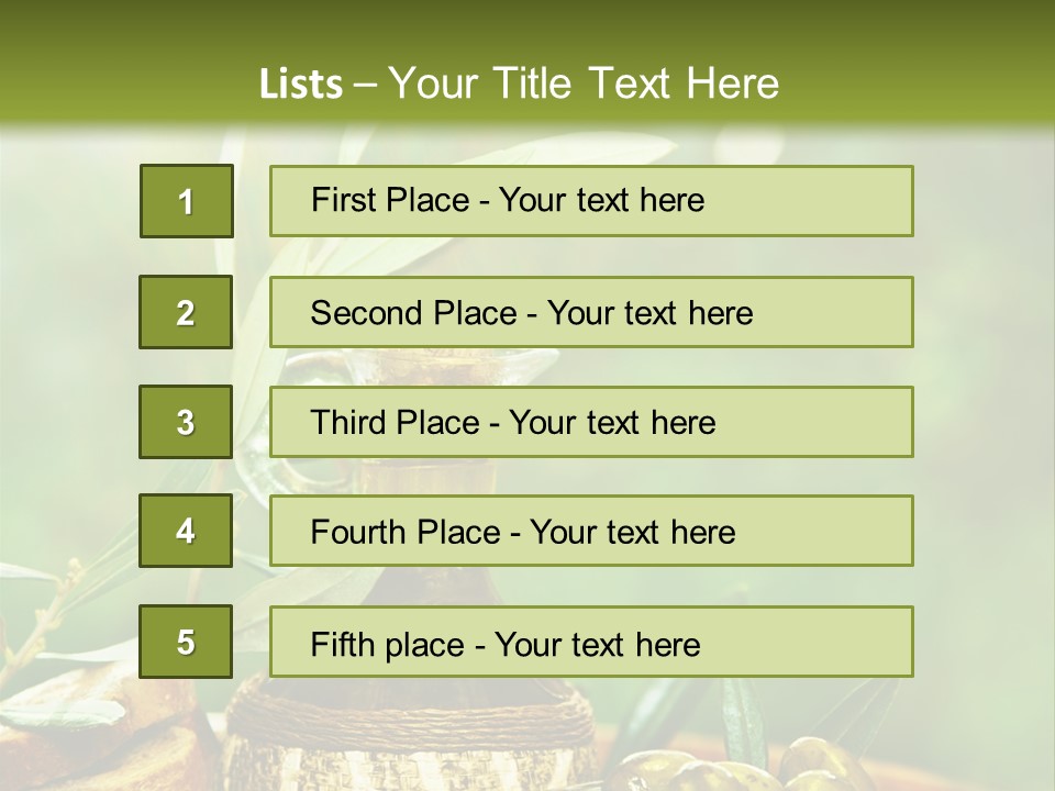 Leaves Traditional Lebanon PowerPoint Template