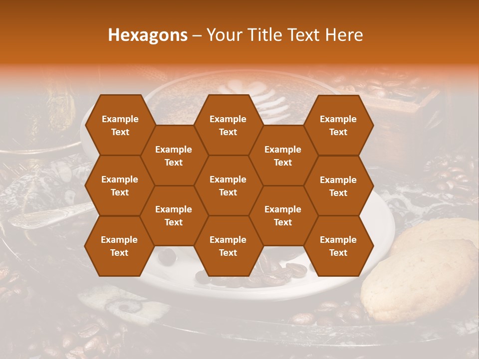 Milch Kaffeekreation Kaffeebohne PowerPoint Template