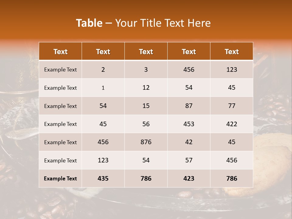 Milch Kaffeekreation Kaffeebohne PowerPoint Template