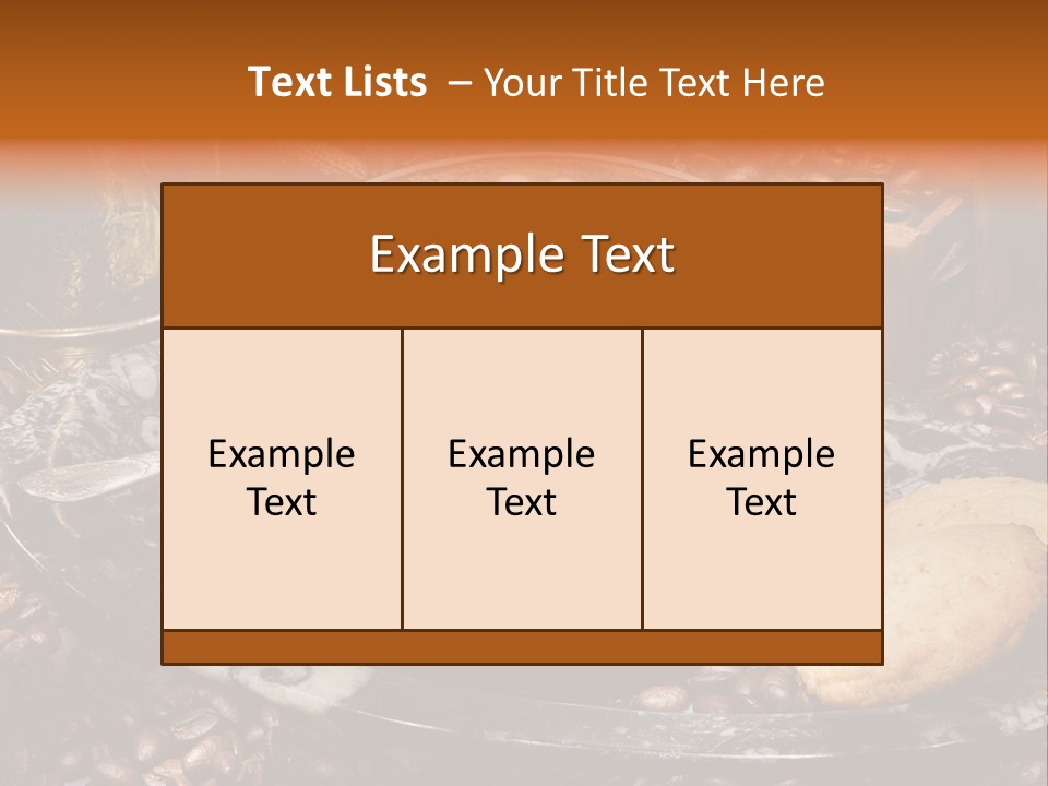 Milch Kaffeekreation Kaffeebohne PowerPoint Template