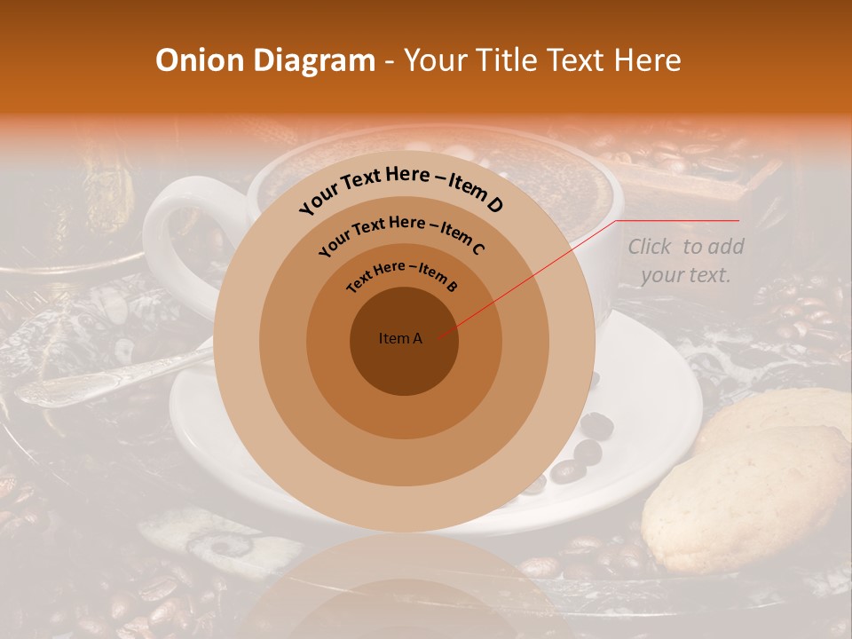 Milch Kaffeekreation Kaffeebohne PowerPoint Template