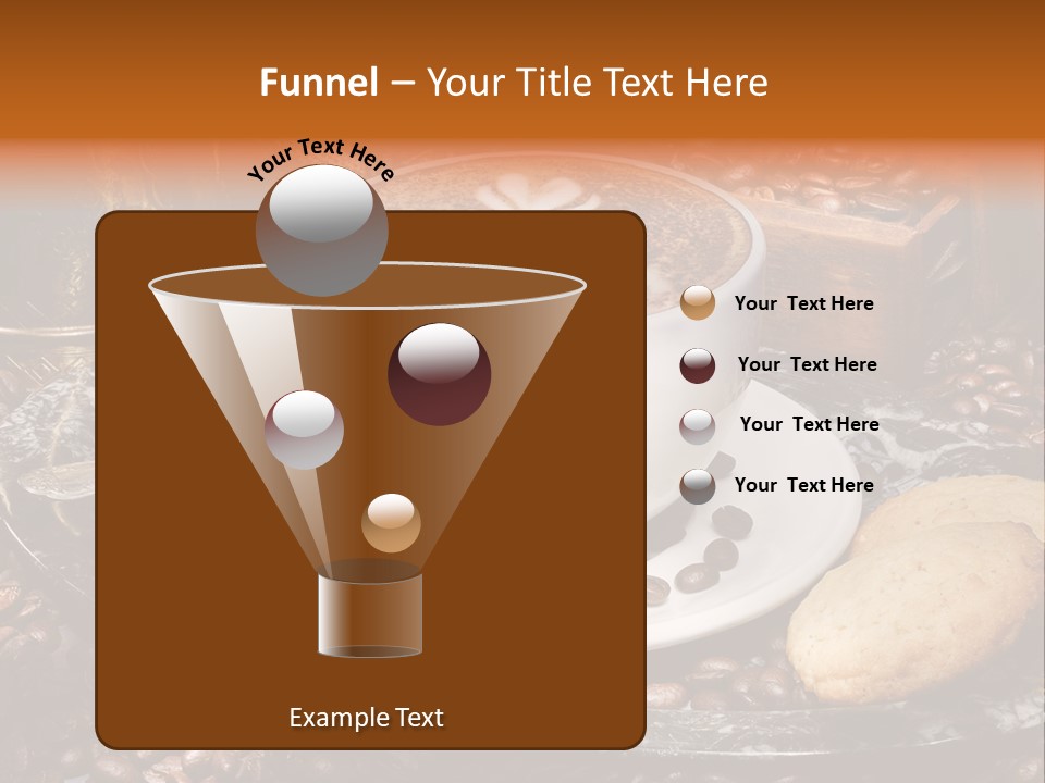 Milch Kaffeekreation Kaffeebohne PowerPoint Template