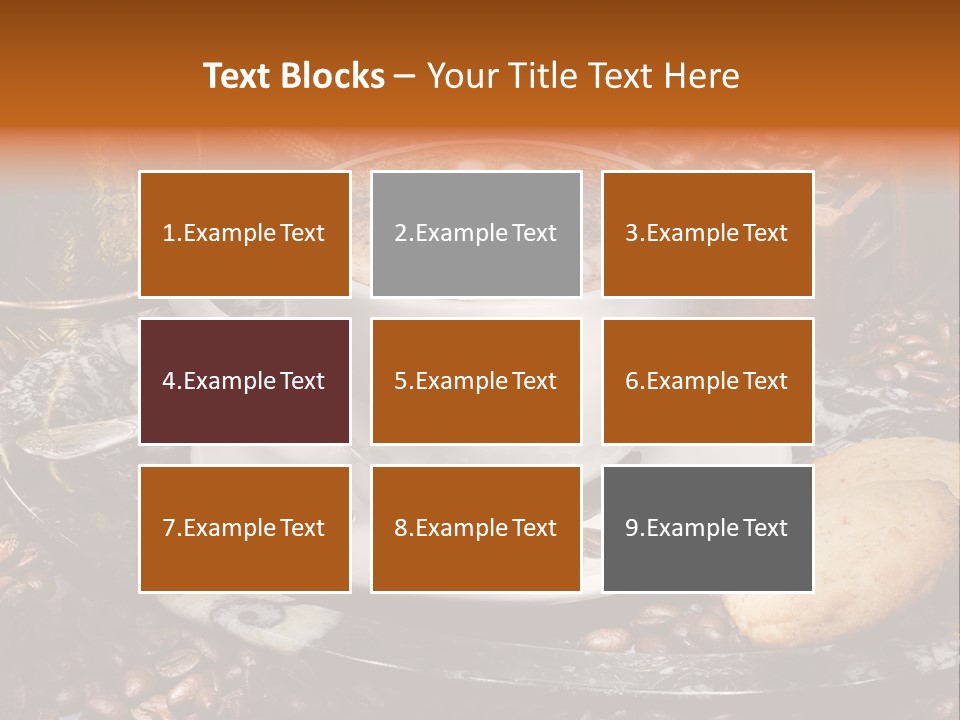 Milch Kaffeekreation Kaffeebohne PowerPoint Template