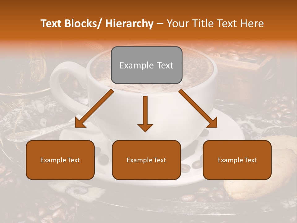 Milch Kaffeekreation Kaffeebohne PowerPoint Template