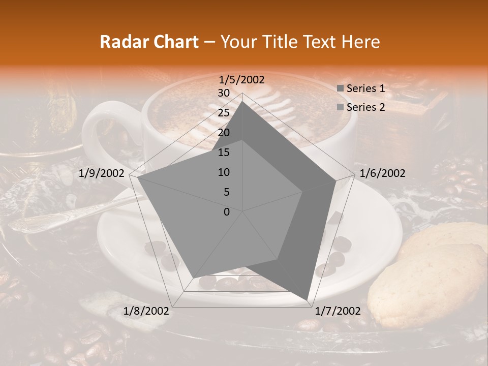 Milch Kaffeekreation Kaffeebohne PowerPoint Template