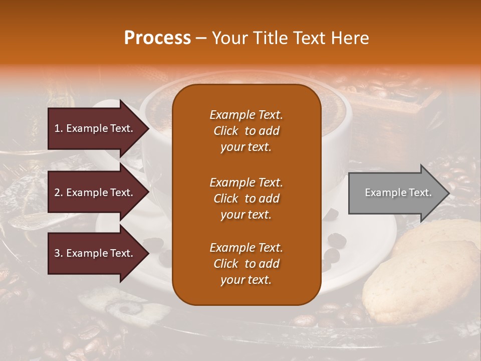 Milch Kaffeekreation Kaffeebohne PowerPoint Template