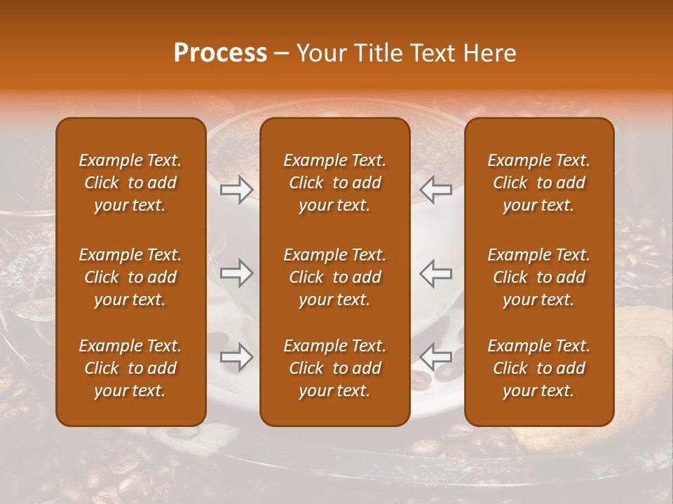 Milch Kaffeekreation Kaffeebohne PowerPoint Template