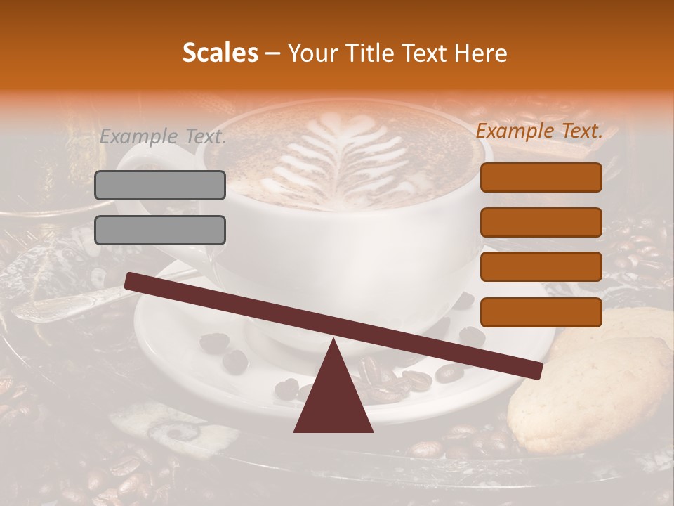Milch Kaffeekreation Kaffeebohne PowerPoint Template