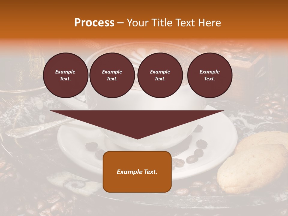 Milch Kaffeekreation Kaffeebohne PowerPoint Template