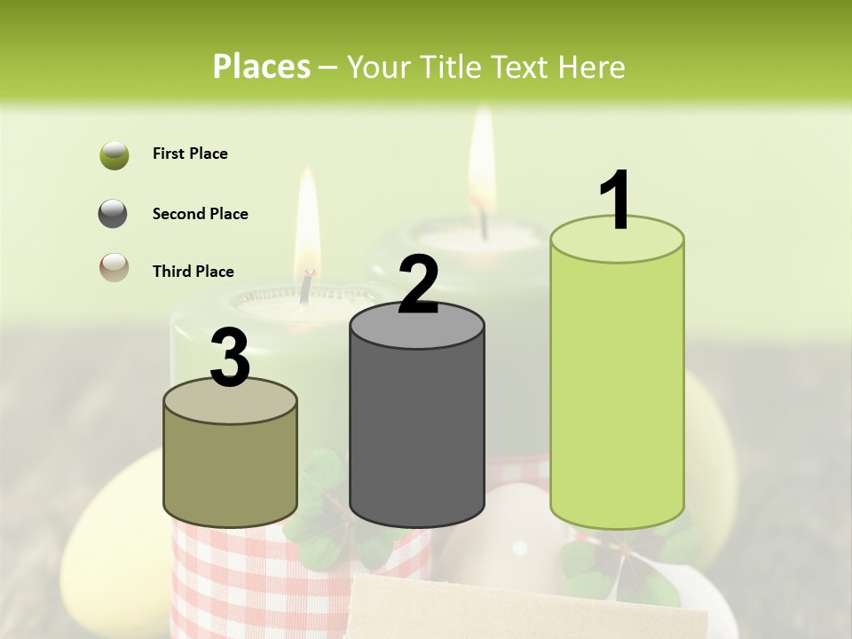 Bunte Eier Holz Landleben PowerPoint Template