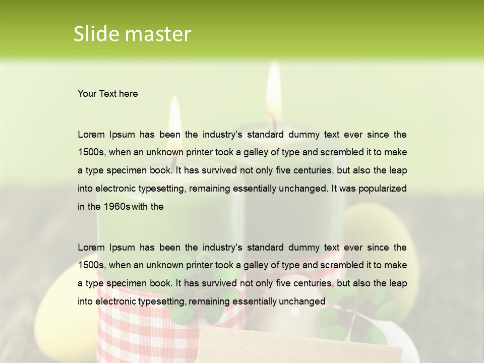 Bunte Eier Holz Landleben PowerPoint Template