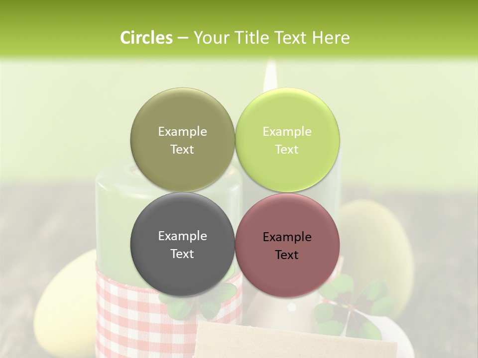 Bunte Eier Holz Landleben PowerPoint Template