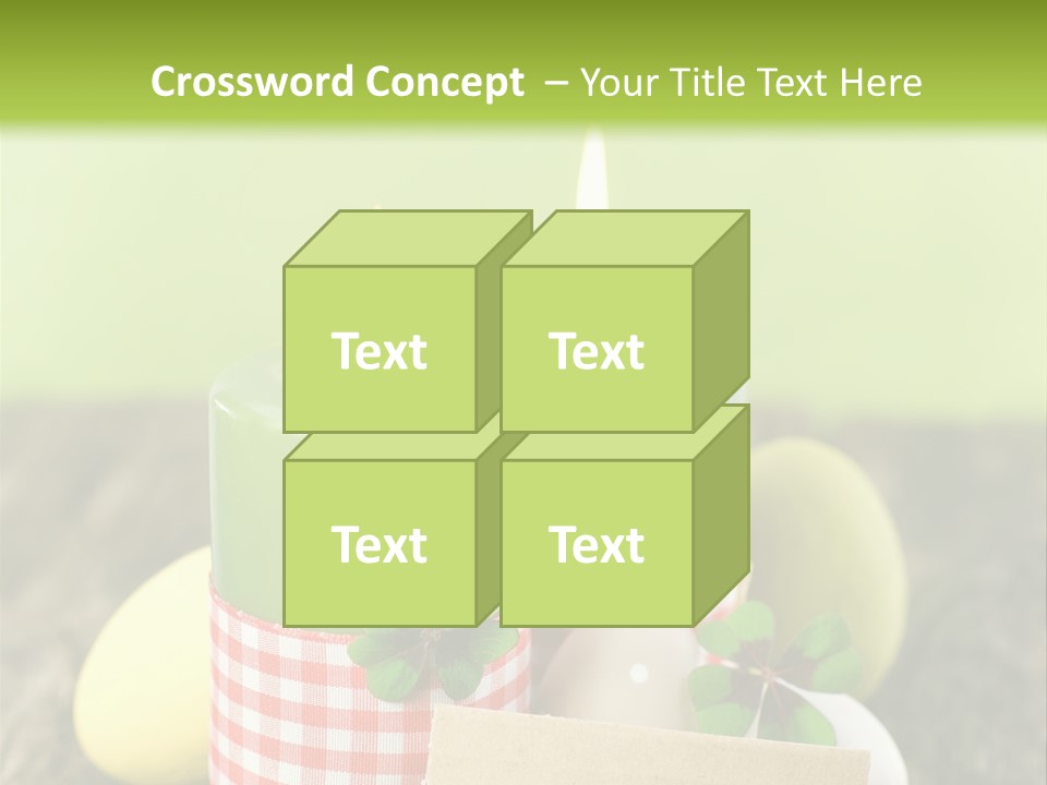 Bunte Eier Holz Landleben PowerPoint Template