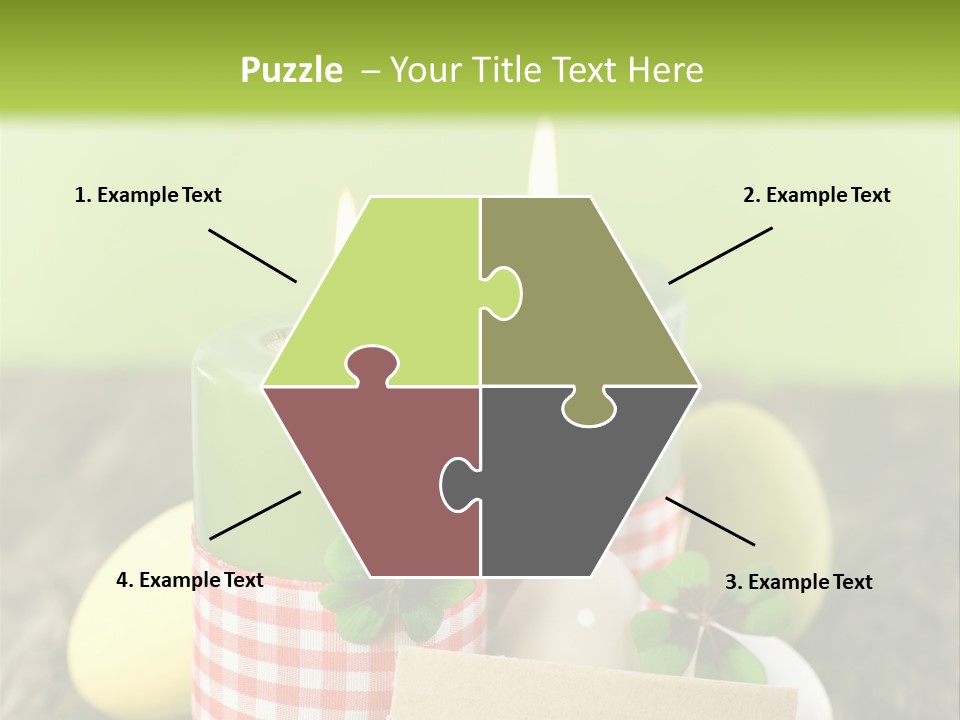 Bunte Eier Holz Landleben PowerPoint Template