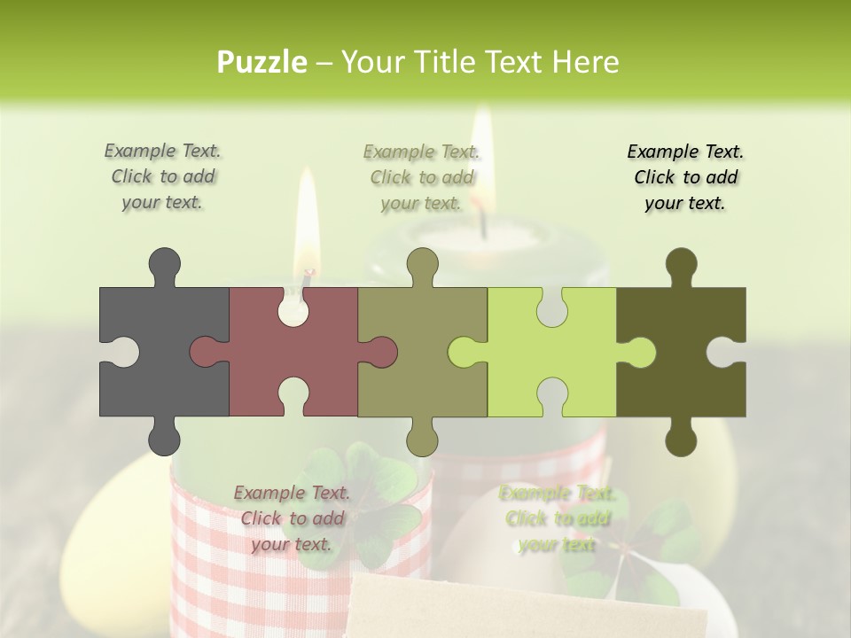 Bunte Eier Holz Landleben PowerPoint Template