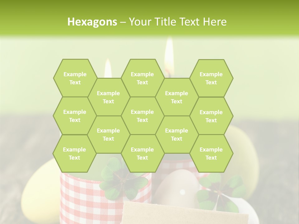 Bunte Eier Holz Landleben PowerPoint Template