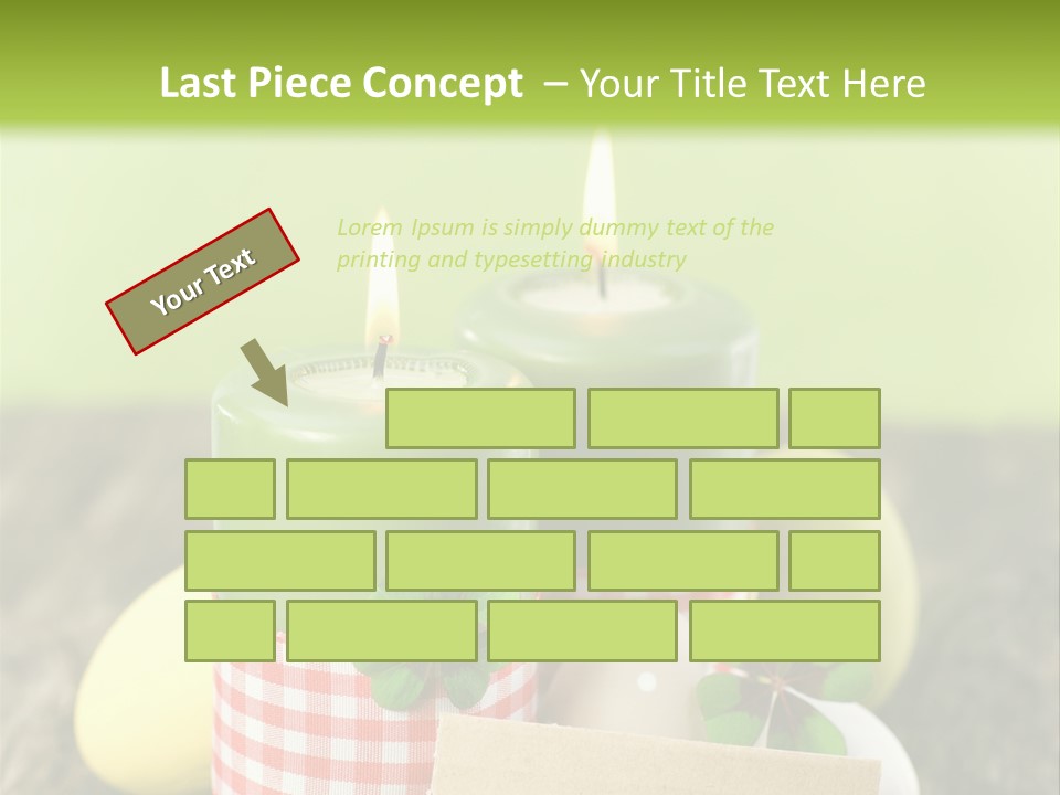 Bunte Eier Holz Landleben PowerPoint Template