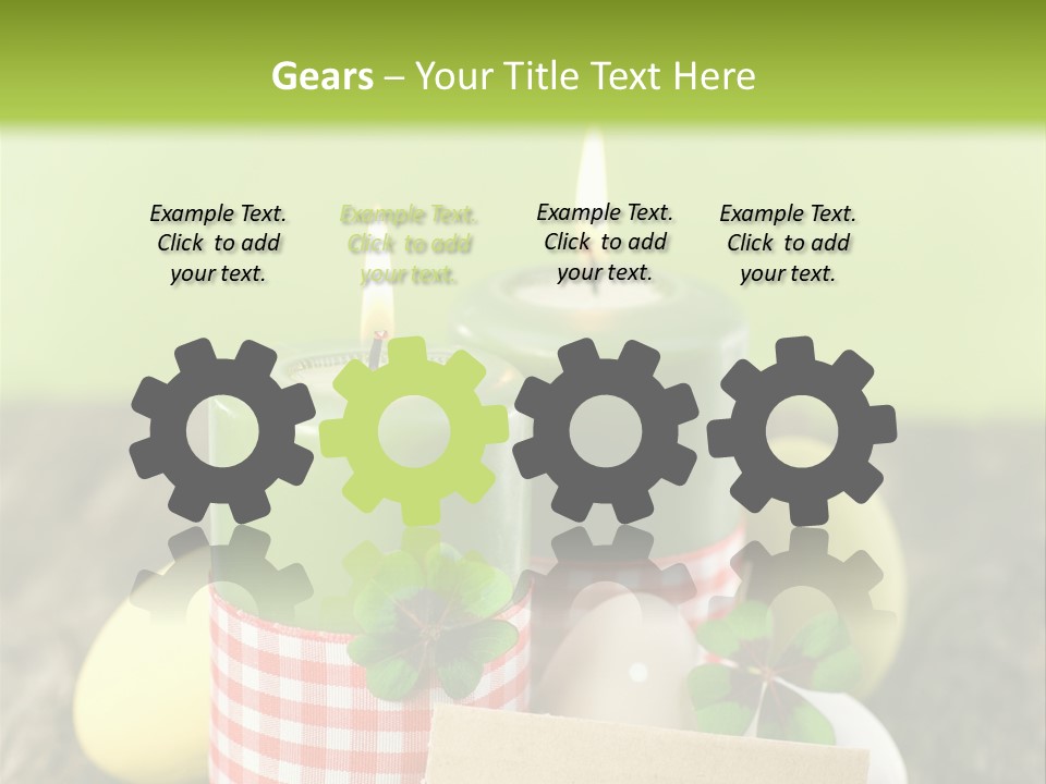 Bunte Eier Holz Landleben PowerPoint Template