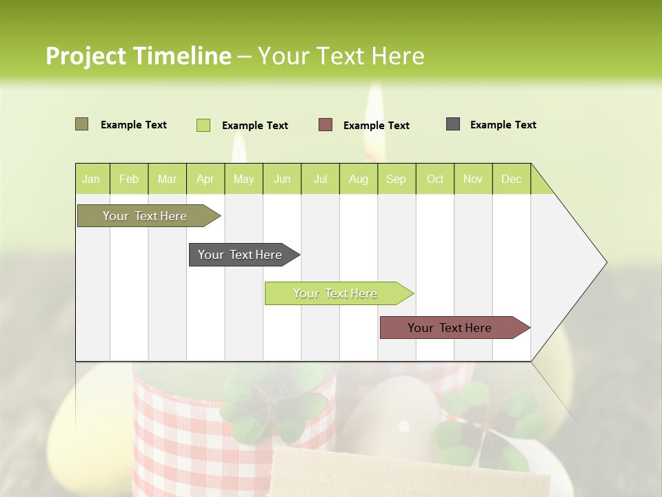 Bunte Eier Holz Landleben PowerPoint Template