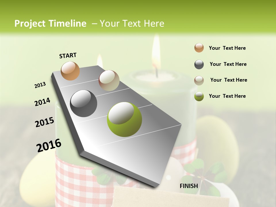 Bunte Eier Holz Landleben PowerPoint Template