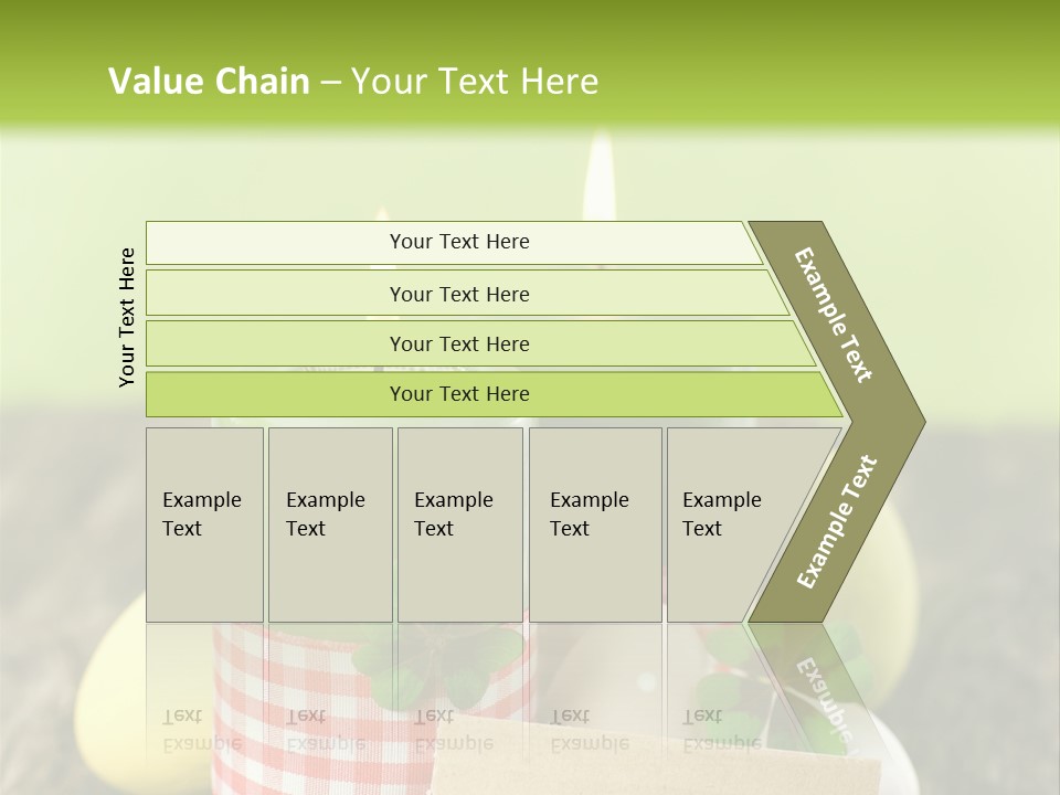 Bunte Eier Holz Landleben PowerPoint Template