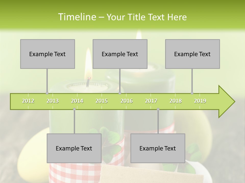 Bunte Eier Holz Landleben PowerPoint Template