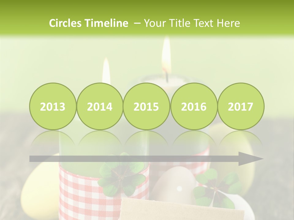 Bunte Eier Holz Landleben PowerPoint Template